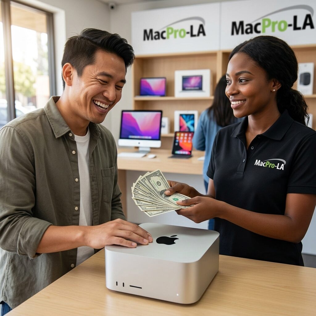 Mac Studio shown for the Studio City seller payout section