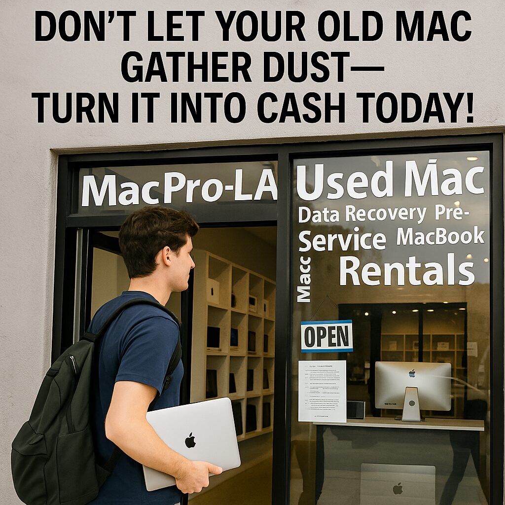 MacPro-LA store sign for Downtown LA sellers