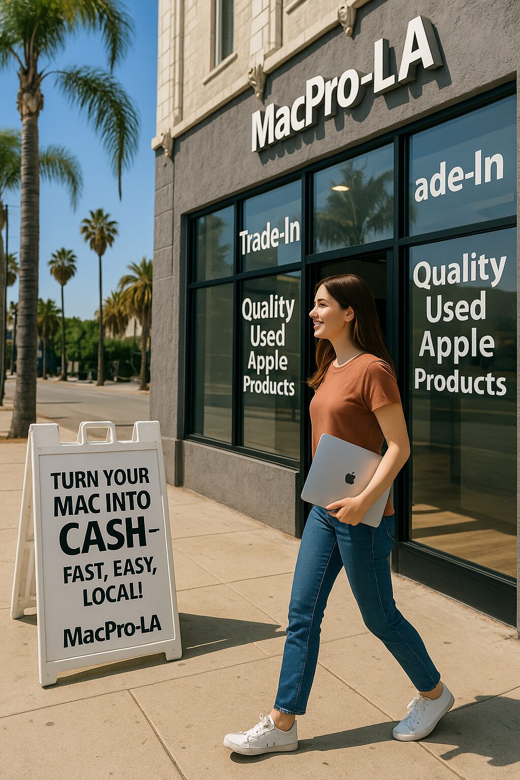 MacBook Air shown for the Studio City seller payout section